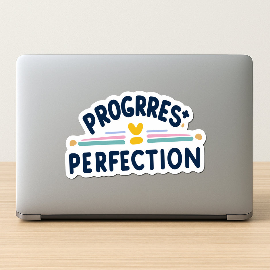 Progress Over Perfection Sticker premium product image 2