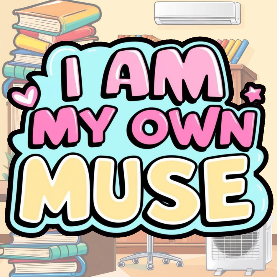 I Am My Own Muse Pastel Motivational Vinyl Sticker premium product image 2