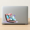 Y2K Butterfly Flip Phone Sticker premium product image 2