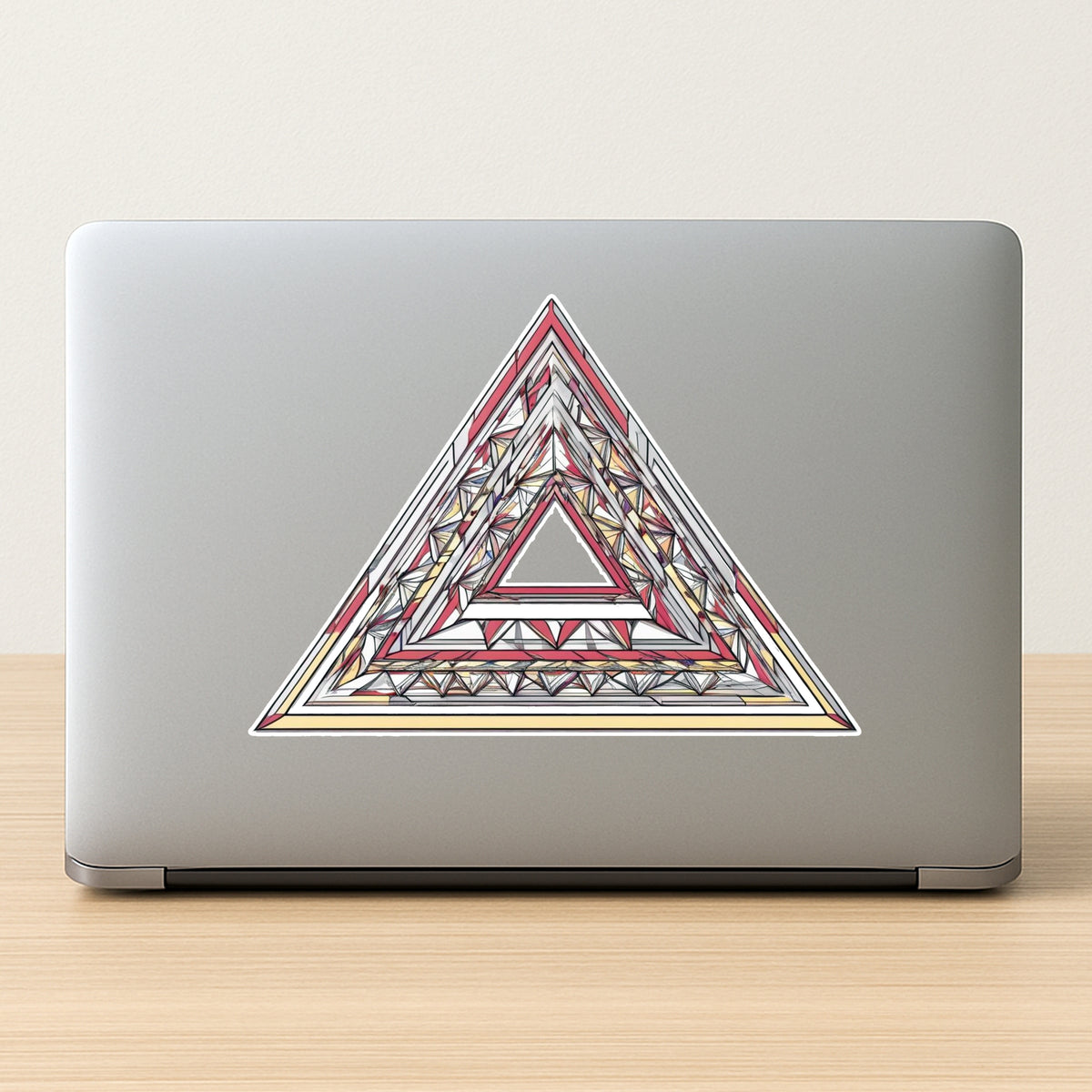 Sacred Triangle Mandala Sticker premium product image 2