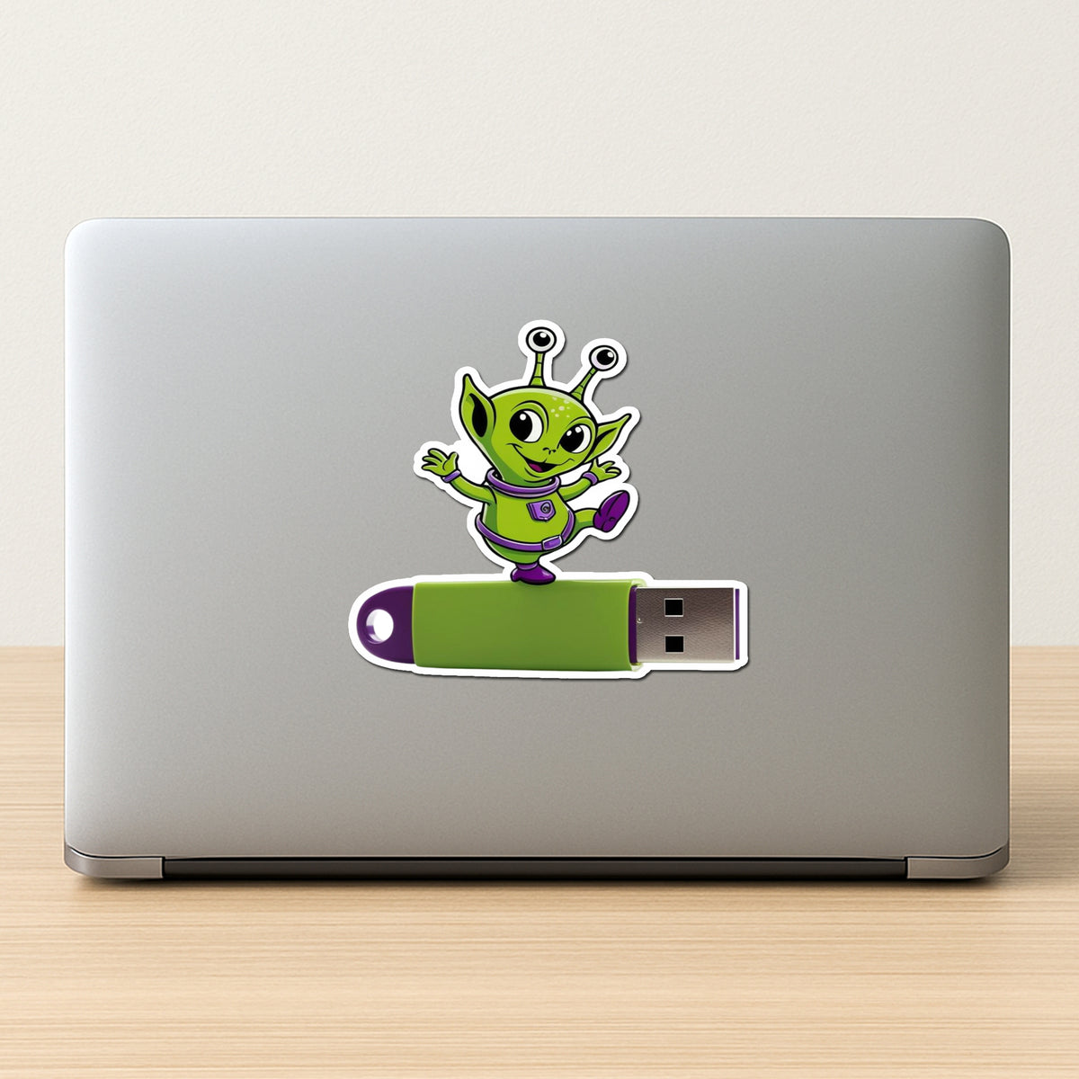 Dancing Alien Usb Sticker premium product image 2