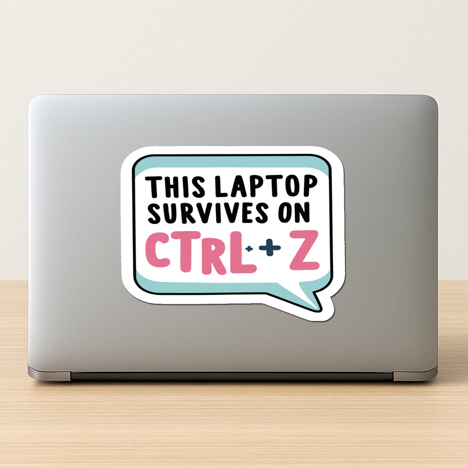 Ctrl Z Life Saver Funny Undo Sticker premium product image 2