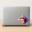 Geometric Fox Head Sticker premium product image 2
