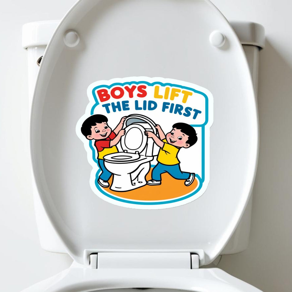 Boys Lift The Lid First Fun Hygiene Sticker premium product image 2