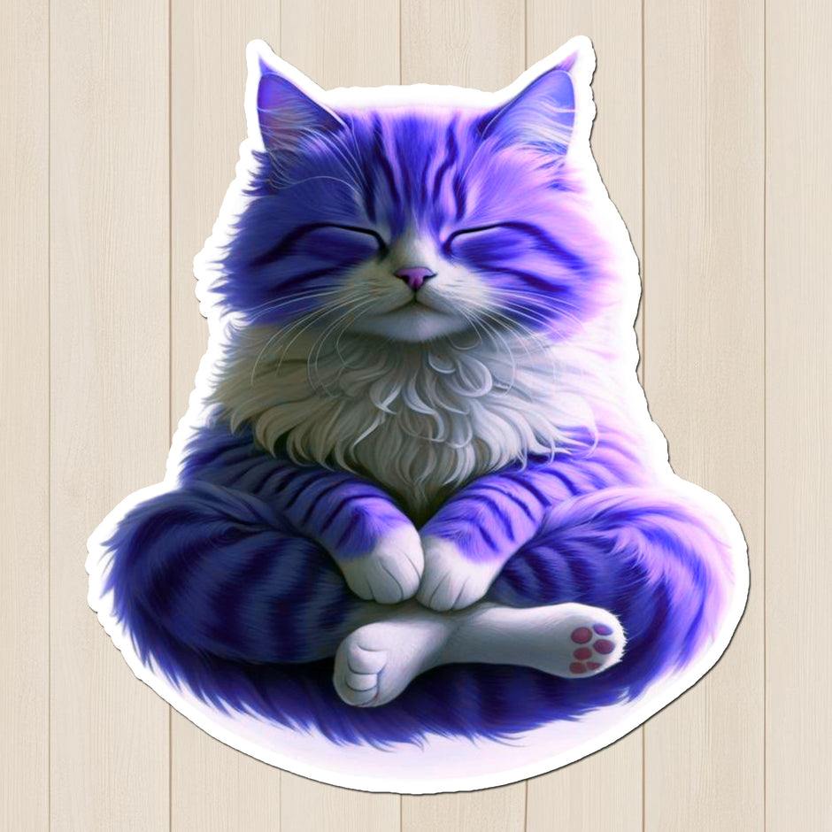 Zen Cat Sticker premium product image 1