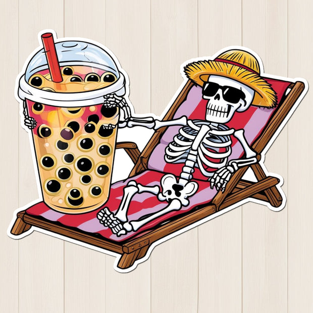 Dead Chill Boba Sticker premium product image 1