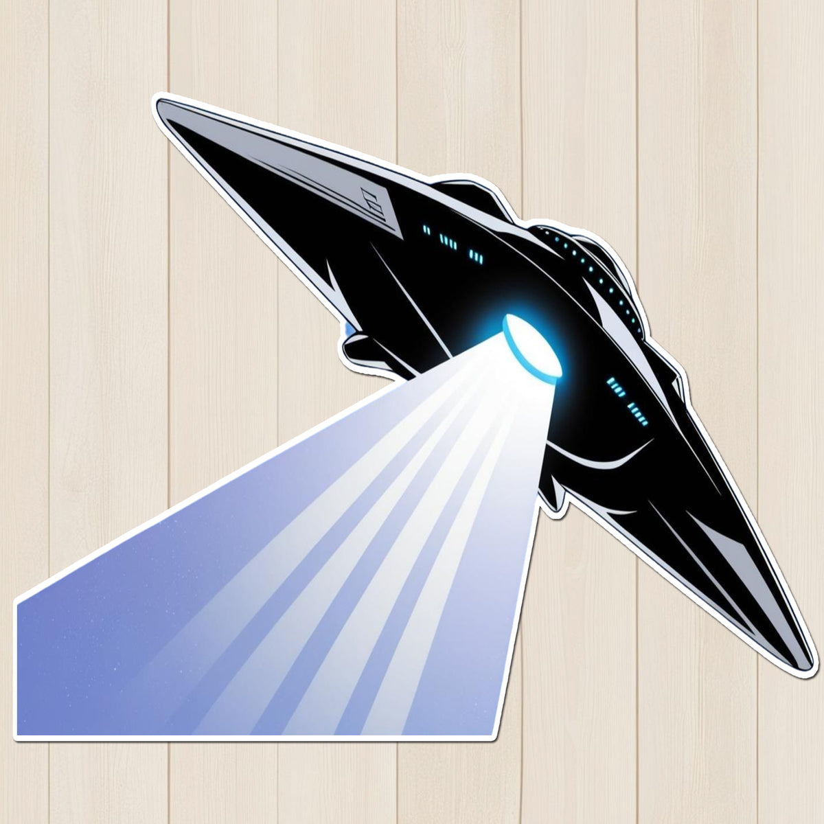 UFO Abduction Beam Sticker premium product image 1