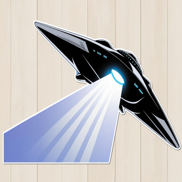 UFO Abduction Beam Sticker premium product image 1