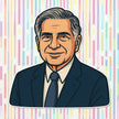 Ratan Tata Vinyl Sticker | Inspirational Indian Entrepreneur Decal premium sticker image view 1