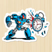 Morning Rage Robot Sticker premium product image 1