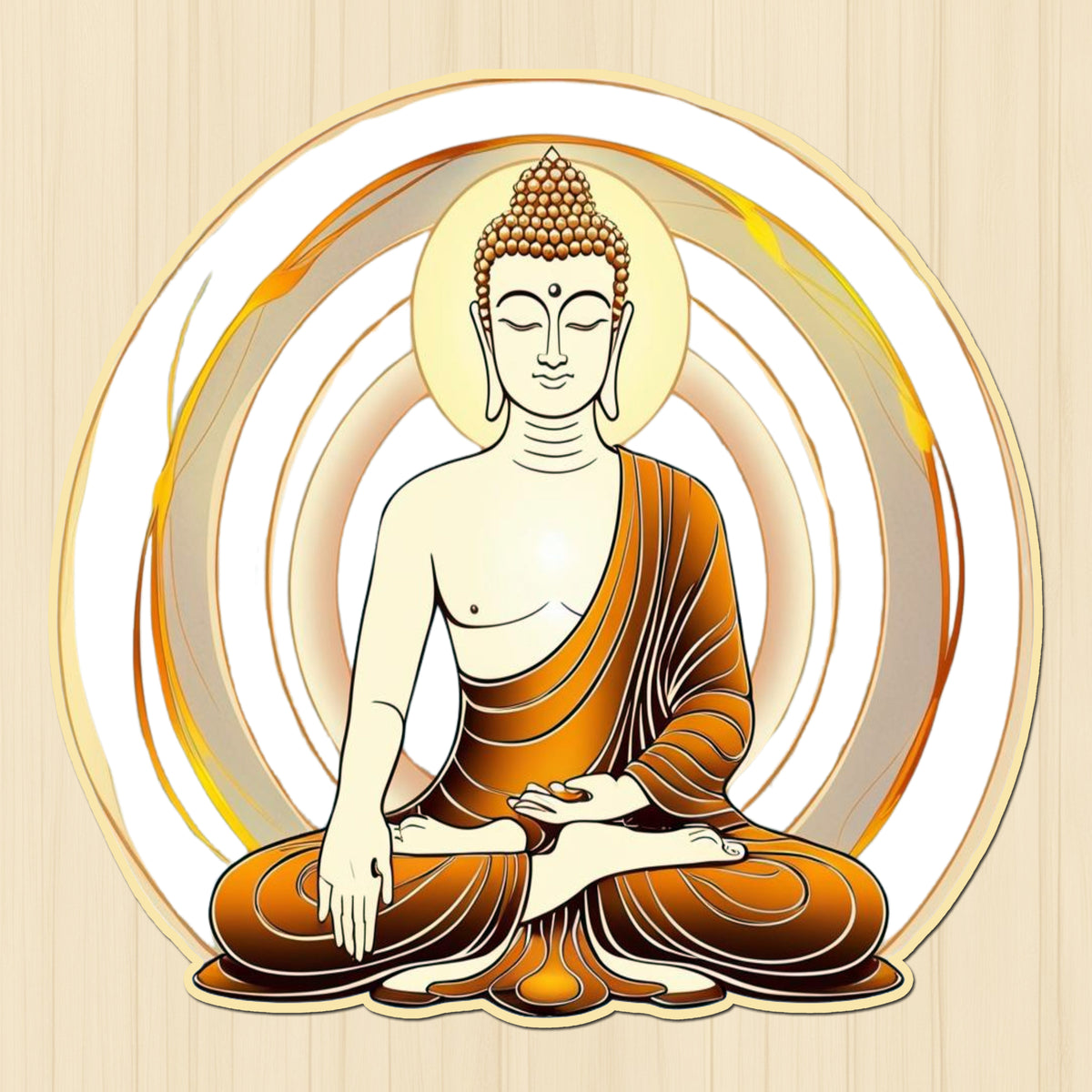 Buddha Enlightenment Sticker premium product image 1