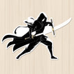 Shadow Ninja Warrior Sticker premium product image 1