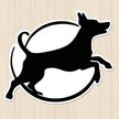 Desi Dog Silhouette Sticker premium product image 1