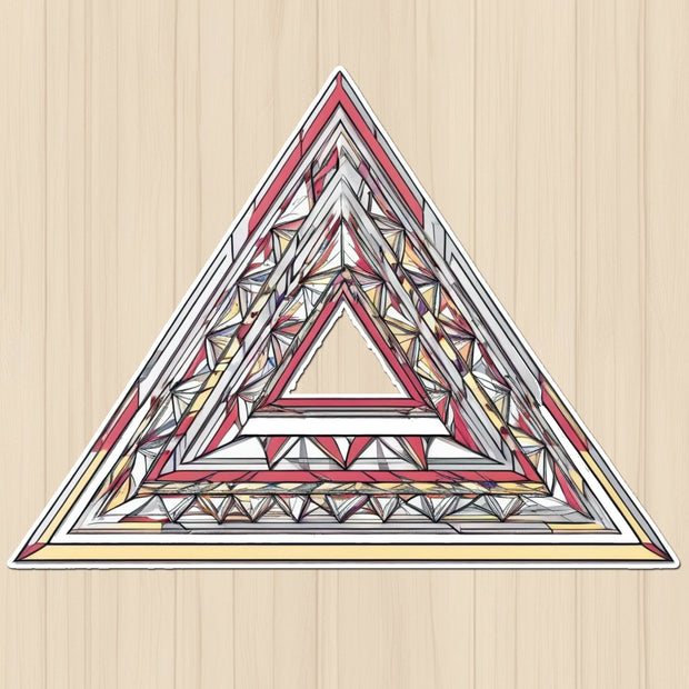 Sacred Triangle Mandala Sticker premium product image 1