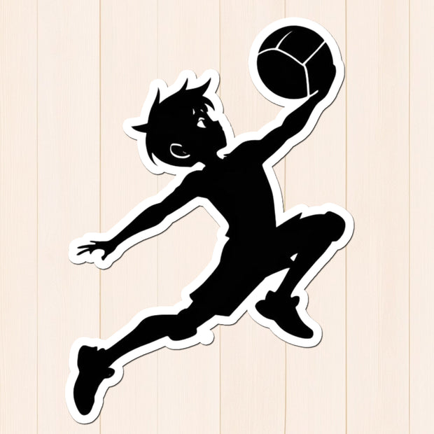 Anime Dunk – Basketball Jump Silhouette Sticker premium product image 1