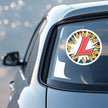 Comic Burst “L” Plate Sticker – Funky Learner Driver Vinyl for Cars & Bikes premium sticker image view 1