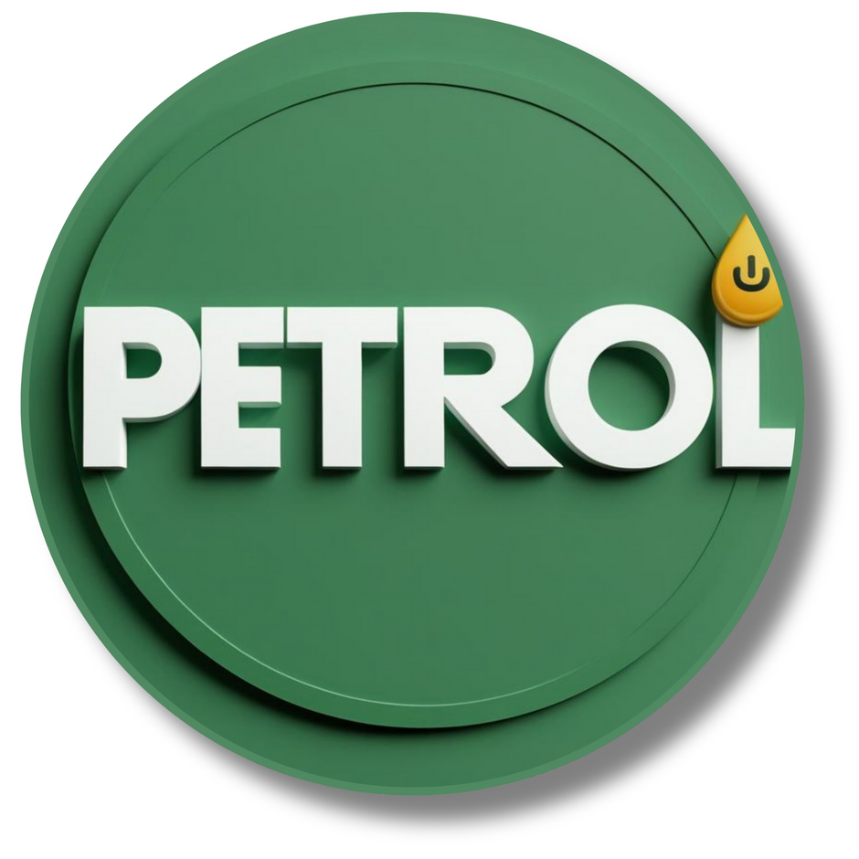 Petrol Logo Vinyl Sticker Bold 3D Green Fuel Themed Graphic For Car And Bike Tanks premium sticker image view 4