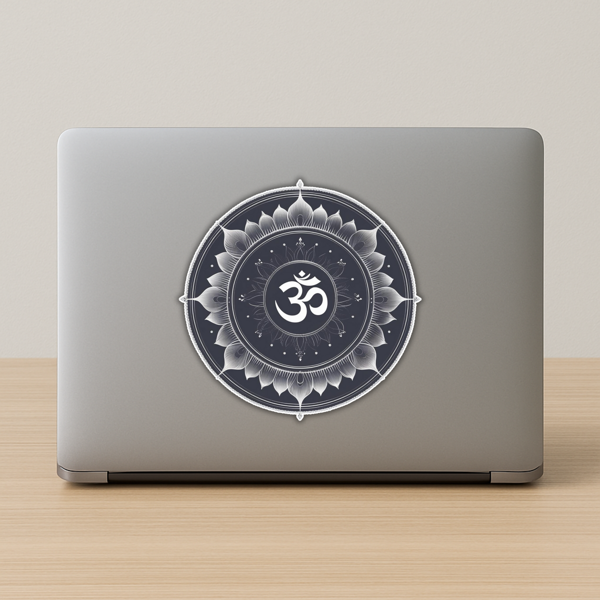 ॐ Mandala Sticker Water Resistant Sacred Symbol Minimal Spiritual Decor premium vinyl sticker product image 3