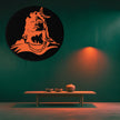 Mahadev Glow In The Dark Round Frame Lord Shiva Wall Art On Premium Cotton Canvas premium sticker image view 2