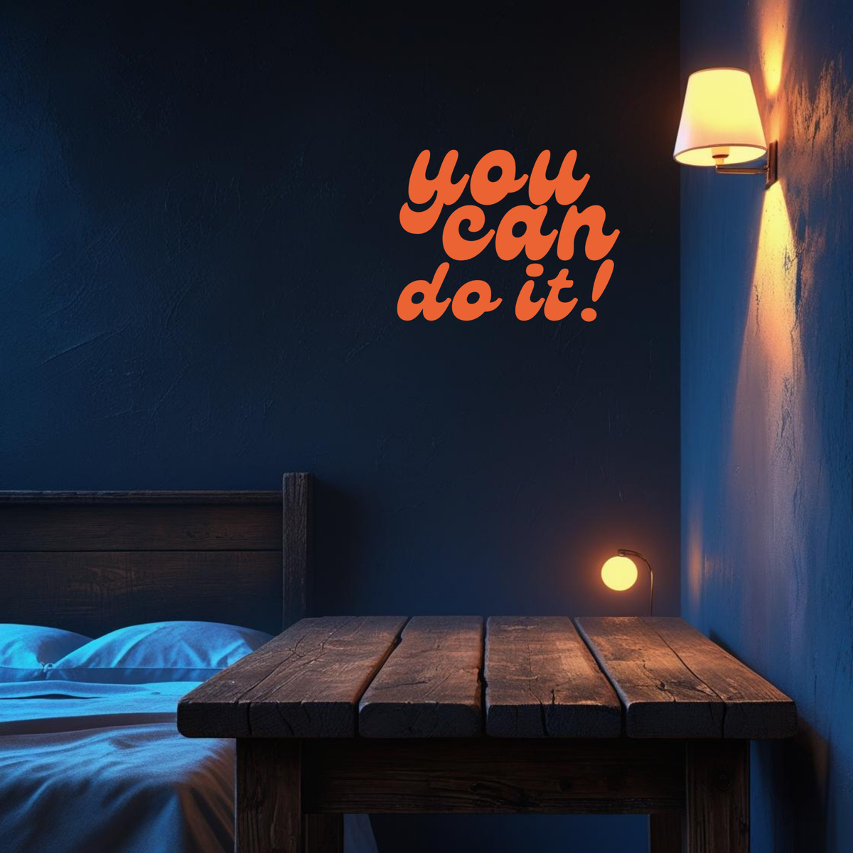 Premium Glow In The Dark You Can Do It Frame Motivational Wall Art By Stixy premium vinyl sticker product image 3