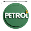 Petrol Logo Vinyl Sticker Bold 3D Green Fuel Themed Graphic For Car And Bike Tanks premium sticker image view 3