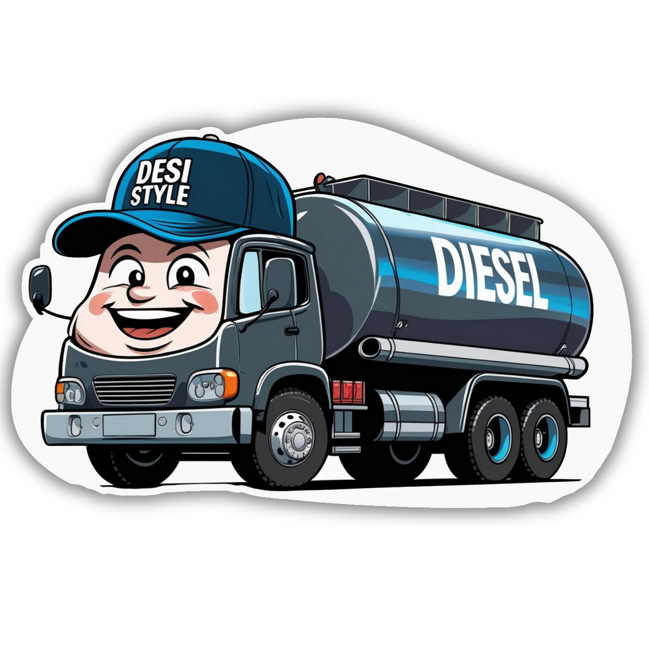Petrol Baby Funny Sticker Premium Car Bike Fuel Tank Decal Copy premium sticker image view 3