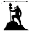 Lord Shiva On Mountain Silhouette Waterproof Sticker Mahadev Trishul Design premium vinyl sticker product image 5