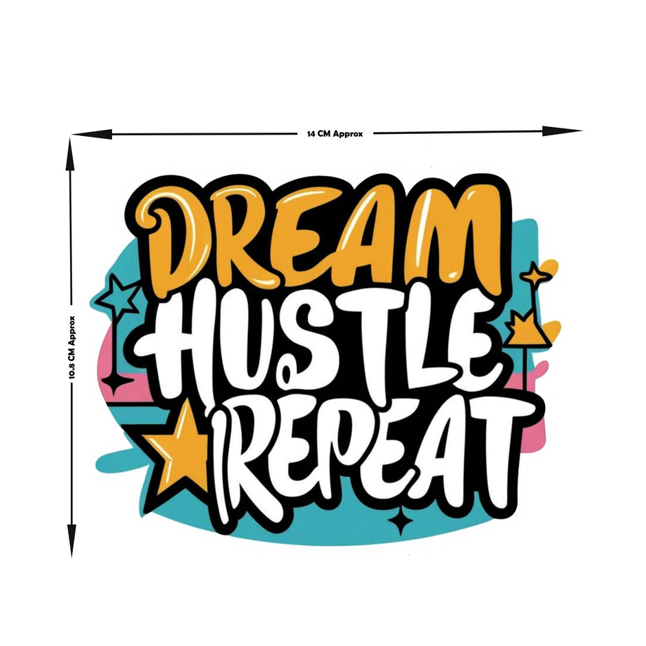 Dream Hustle Repeat Sticker premium product image 3