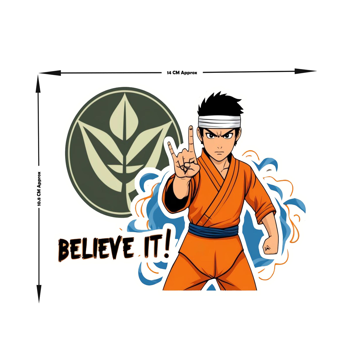 Anime Ninja Believe It Vinyl Sticker premium product image 2