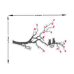 Love Birds On Heart Tree Branch Romantic Wall Sticker Minimalist Couple premium sticker image view 3