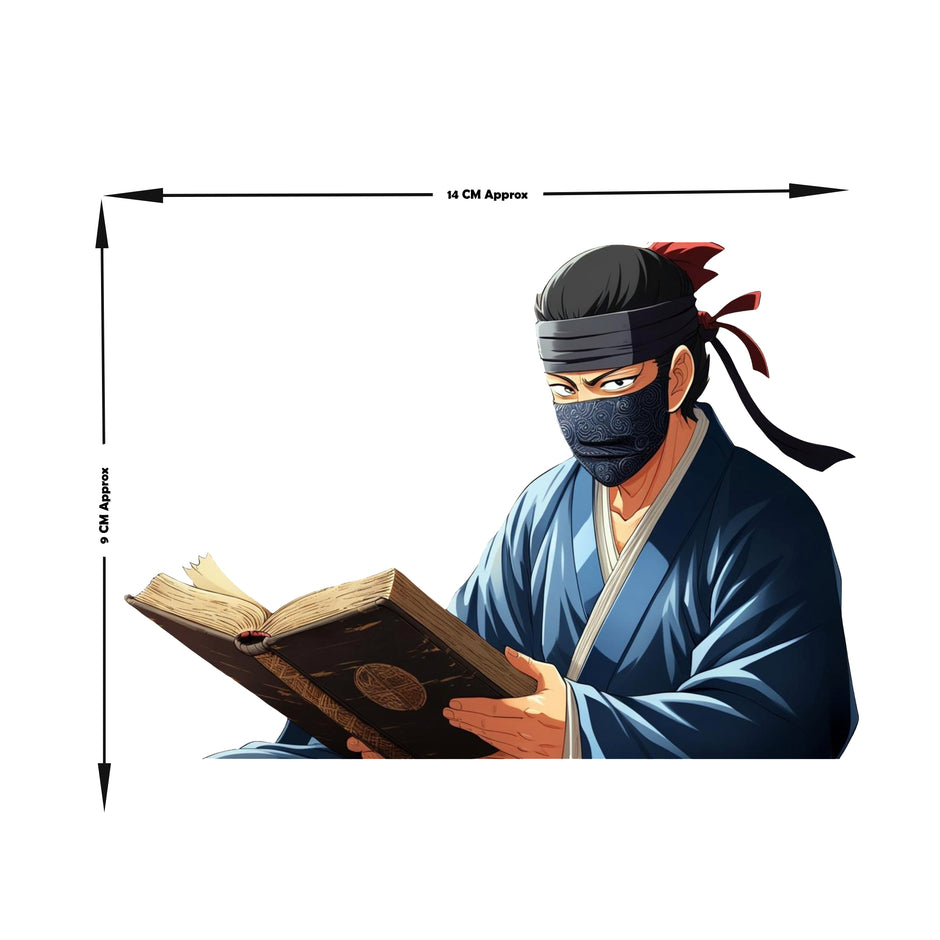 Masked Scholar Ninja Knowledge Is Power Anime Sticker premium product image 2