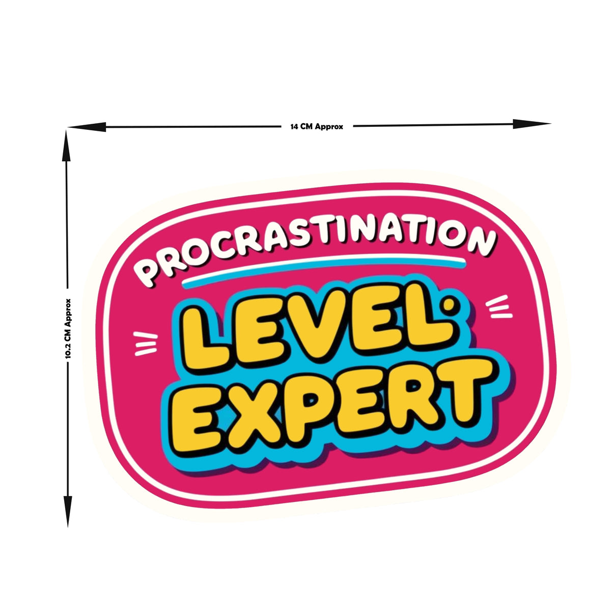 Procrastination Level Expert Sticker premium product image 3