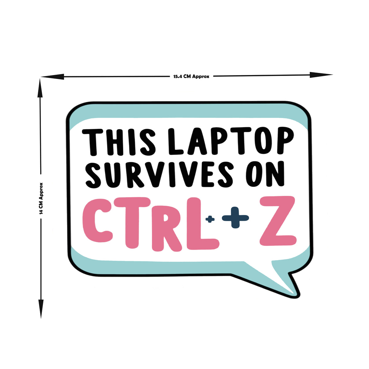 Ctrl Z Life Saver Funny Undo Sticker premium product image 3