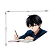 Anime Study Mode Focused Boy Vinyl Sticker premium product image 2