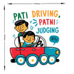 Pati Driving Patni Judging Funny Desi Couple Sticker premium product image 3