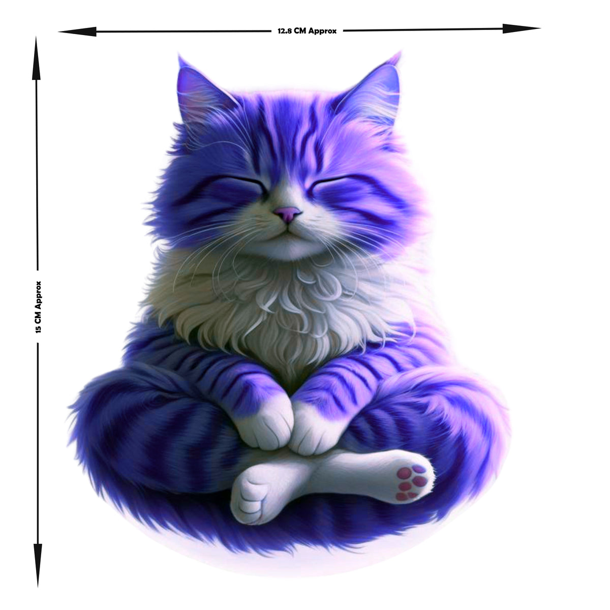 Zen Cat Sticker premium product image 3