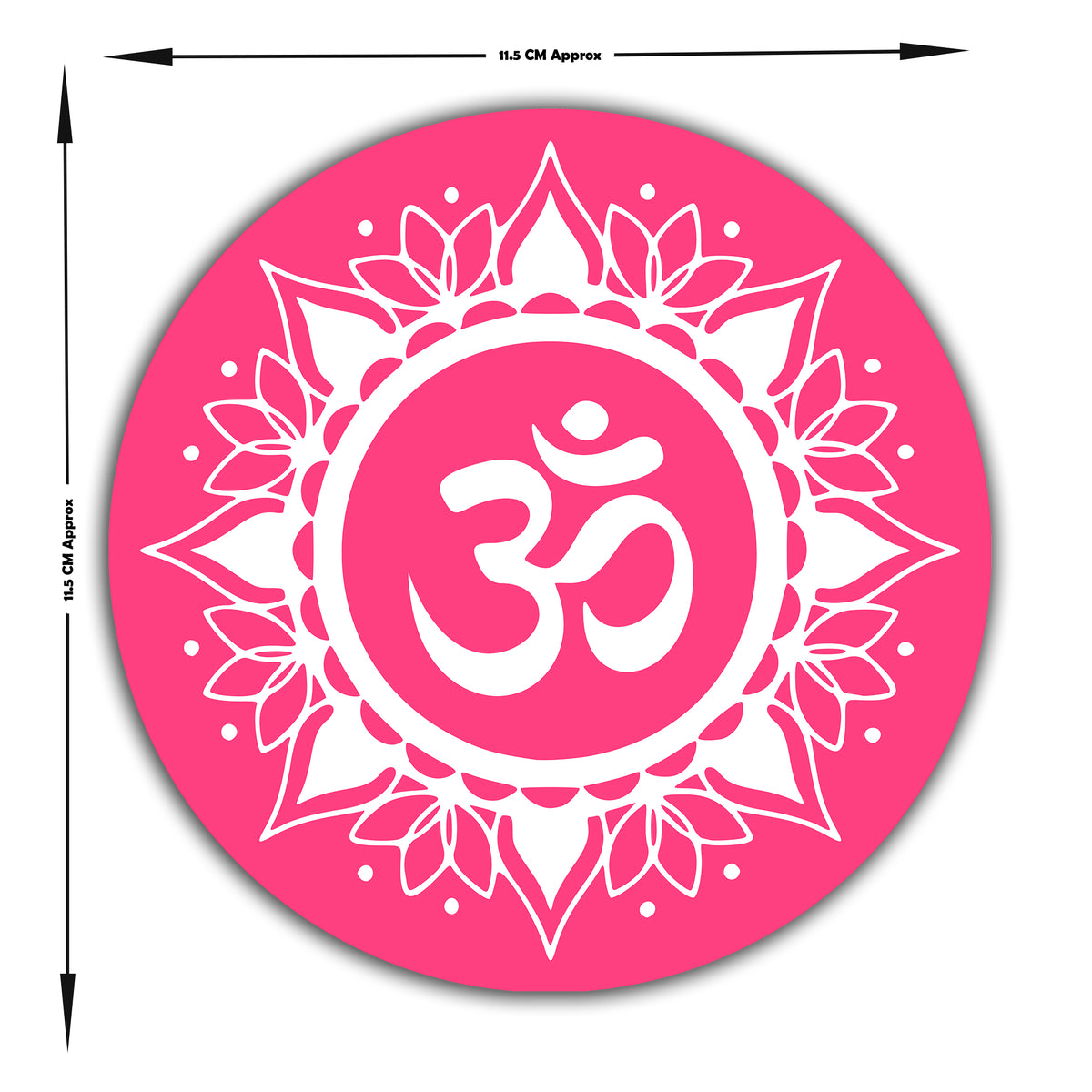 ॐ Mandala Sticker Water Resistant Sacred Symbol Minimal Spiritual Decor Copy premium vinyl sticker product image 5