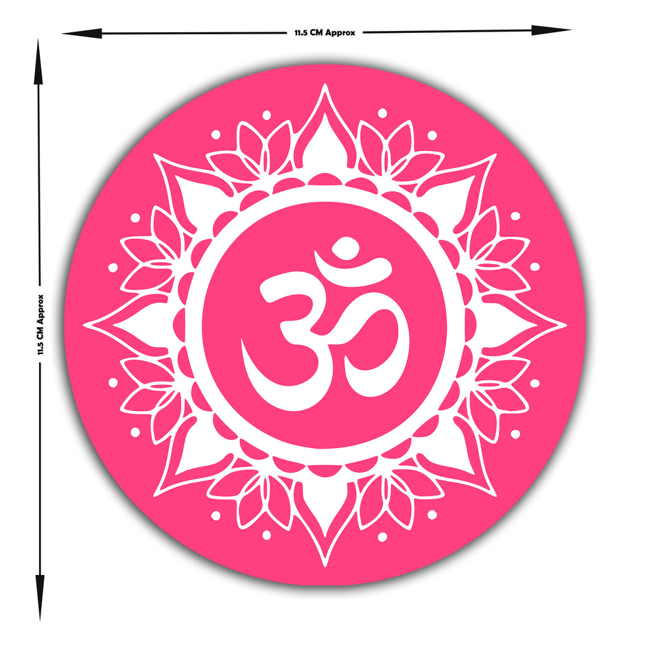 ॐ Mandala Sticker Water Resistant Sacred Symbol Minimal Spiritual Decor Copy premium vinyl sticker product image 5
