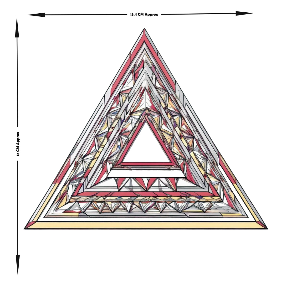 Sacred Triangle Mandala Sticker premium product image 3