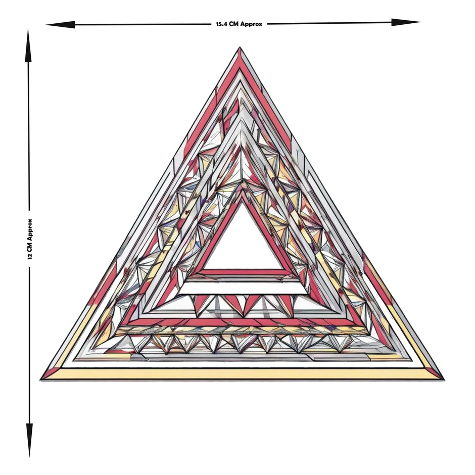 Sacred Triangle Mandala Sticker premium product image 3