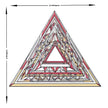 Sacred Triangle Mandala Sticker premium product image 3