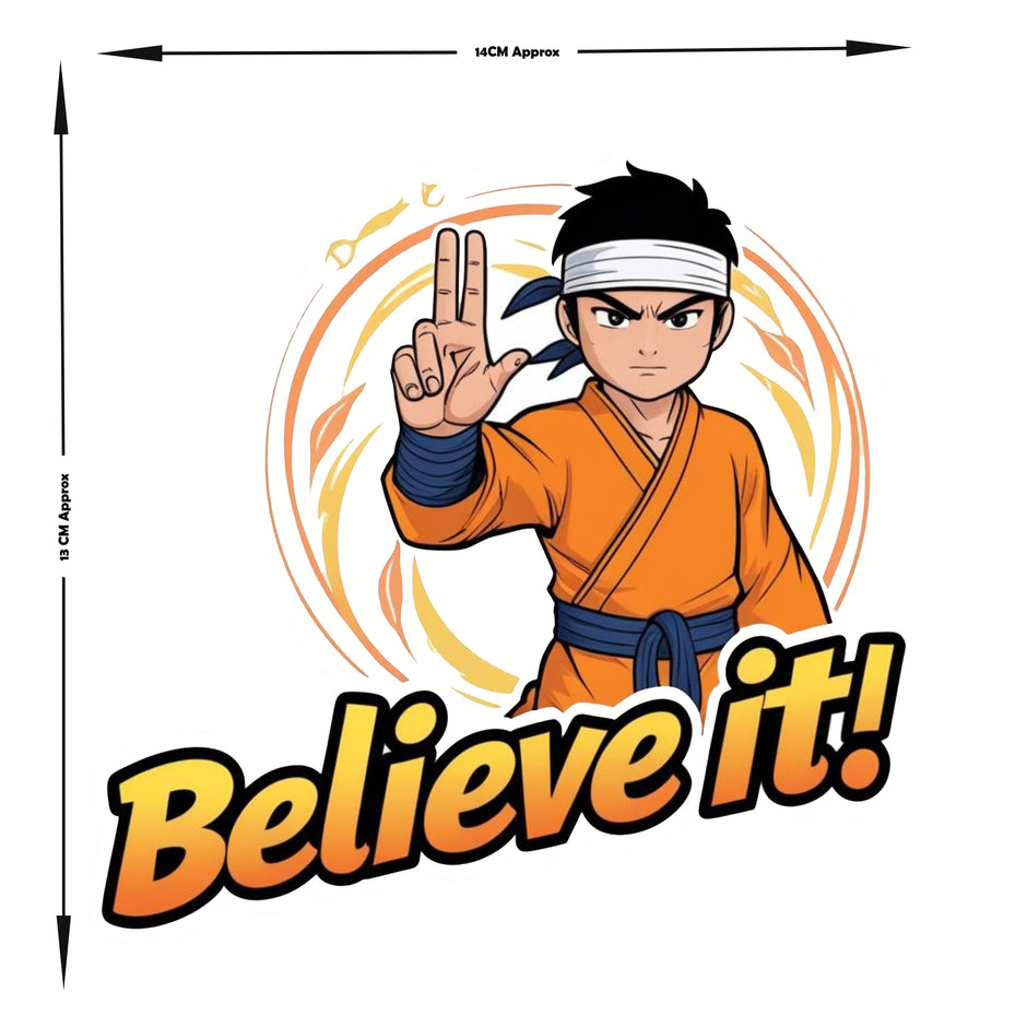 Believe It Ninja Inspired Anime Sticker premium product image 2