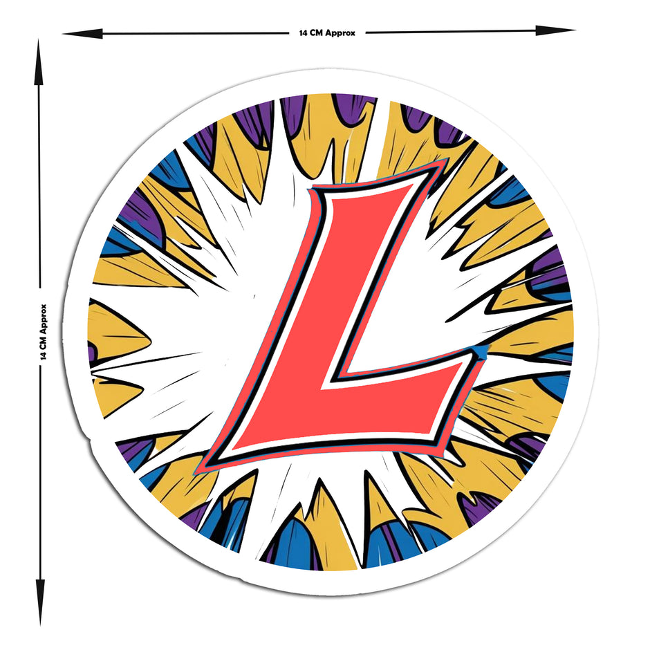 Artistic L Plate Sticker Bold Brushstroke Design For New Drivers Copy premium sticker image view 4