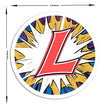 Artistic L Plate Sticker Bold Brushstroke Design For New Drivers Copy premium sticker image view 4