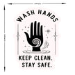 Wash Hands Minimalist Sticker premium product image 3