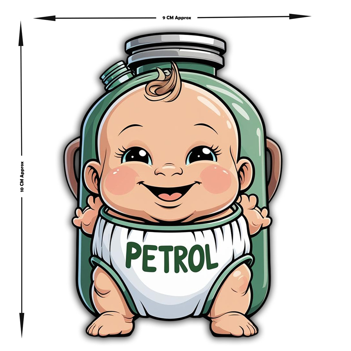 Petrol Baby Funny Sticker Premium Car Bike Fuel Tank Decal premium sticker image view 4