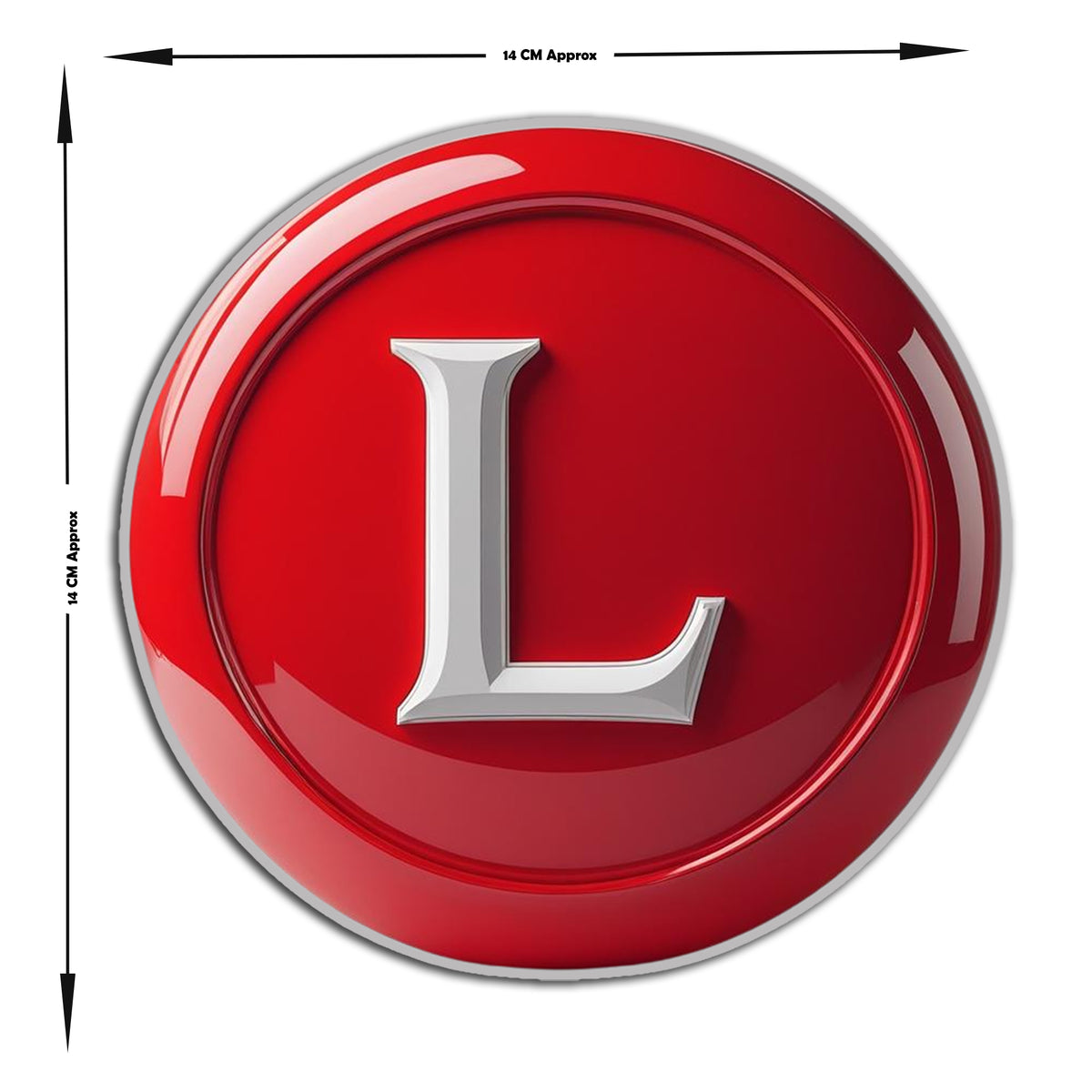 Premium Red L Learner Sticker Stylish Vinyl Decal For New Drivers premium sticker image view 4