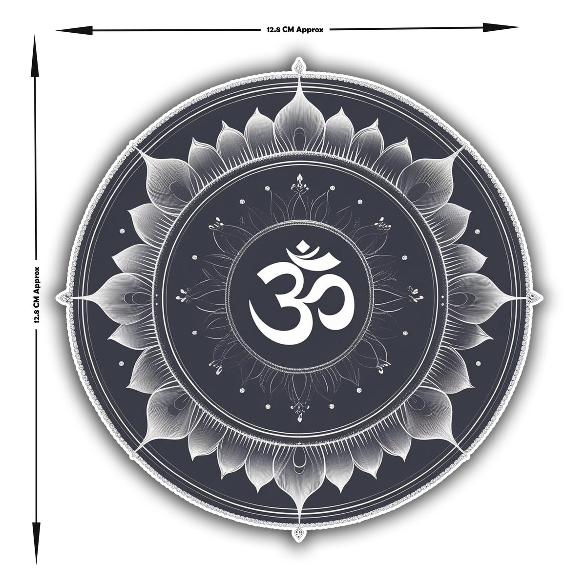 ॐ Mandala Sticker Water Resistant Sacred Symbol Minimal Spiritual Decor premium vinyl sticker product image 4