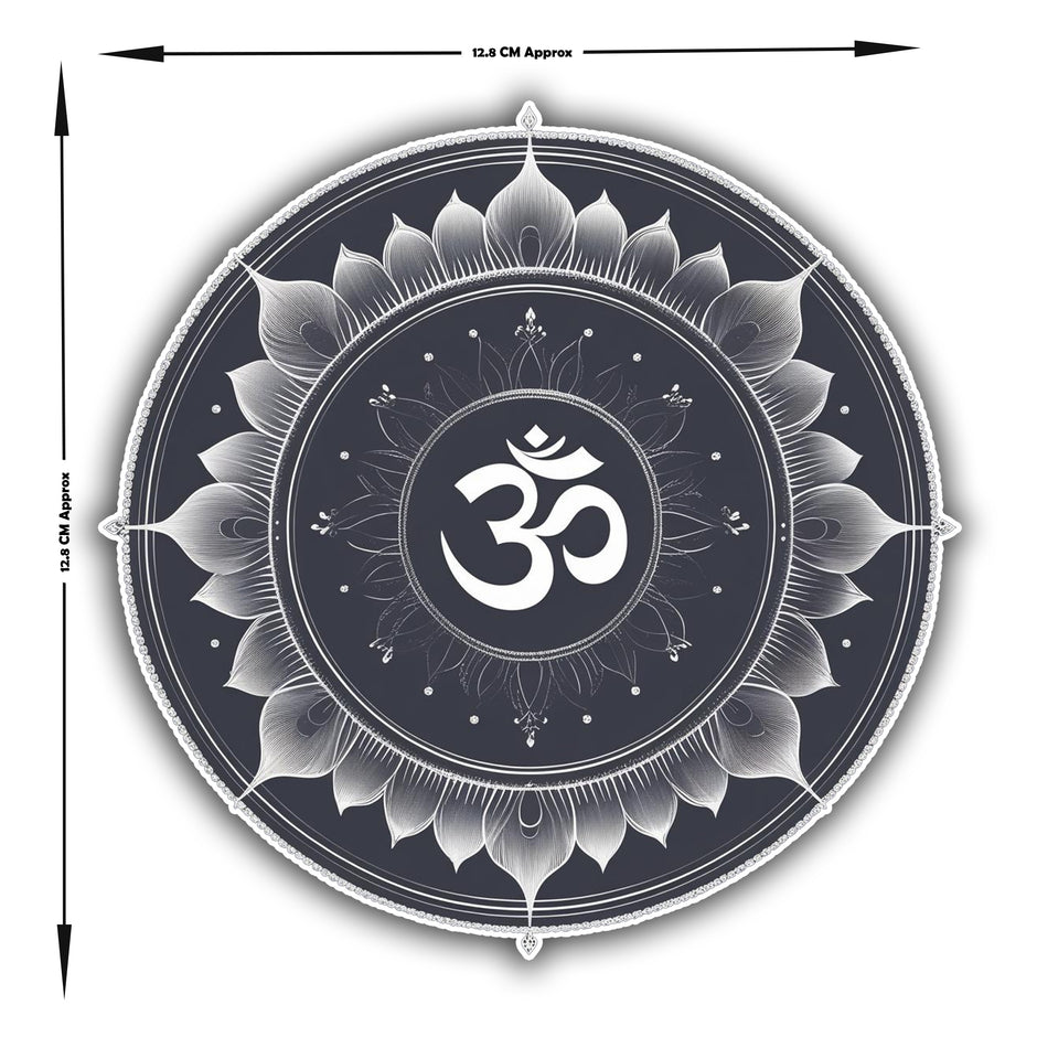 ॐ Mandala Sticker Water Resistant Sacred Symbol Minimal Spiritual Decor premium vinyl sticker product image 4