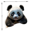 Playful Baby Panda Realistic Animal Vinyl Sticker Cute Wildlife Decal premium sticker image view 3